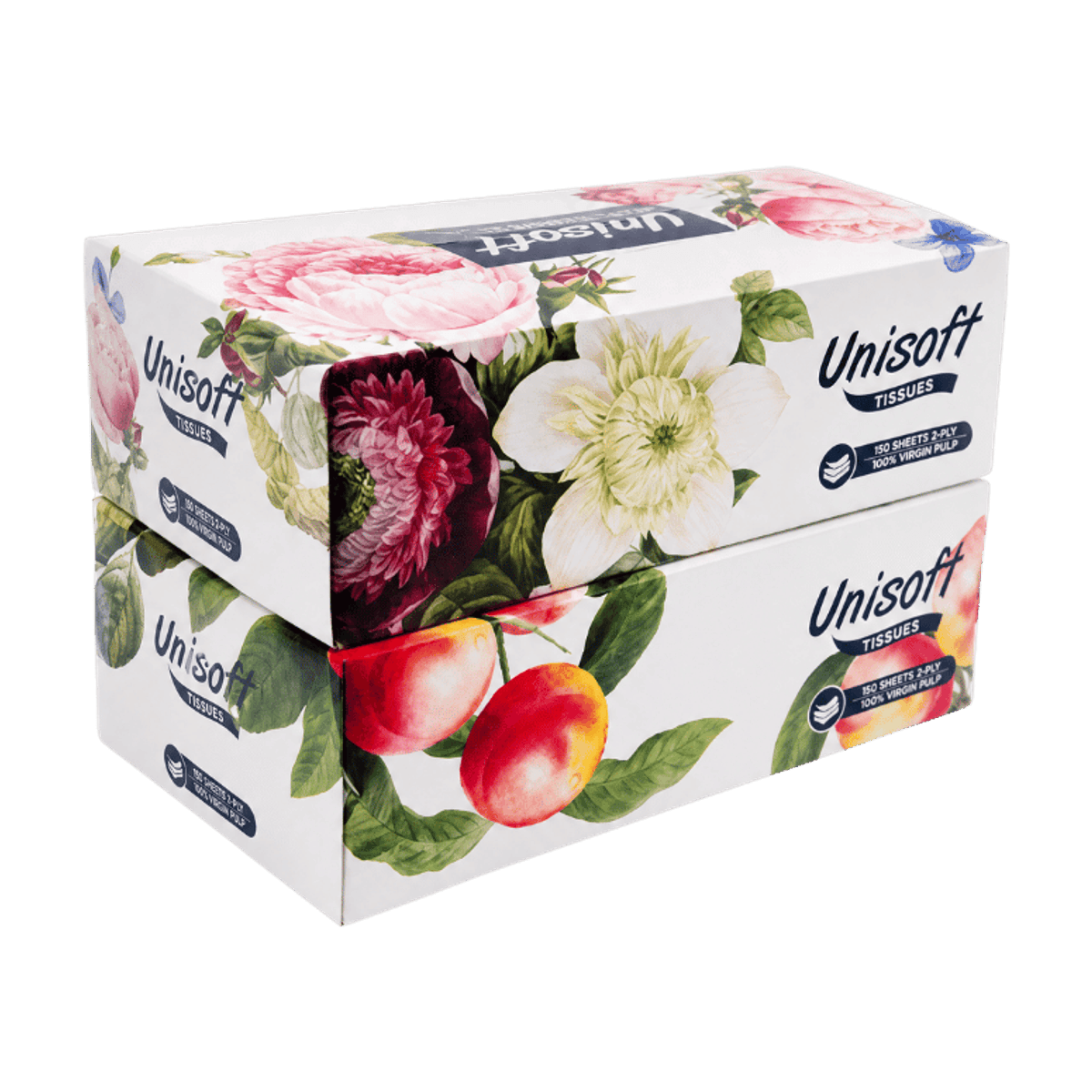 Unisoft — Facial tissue box, 2-ply 70s x 2