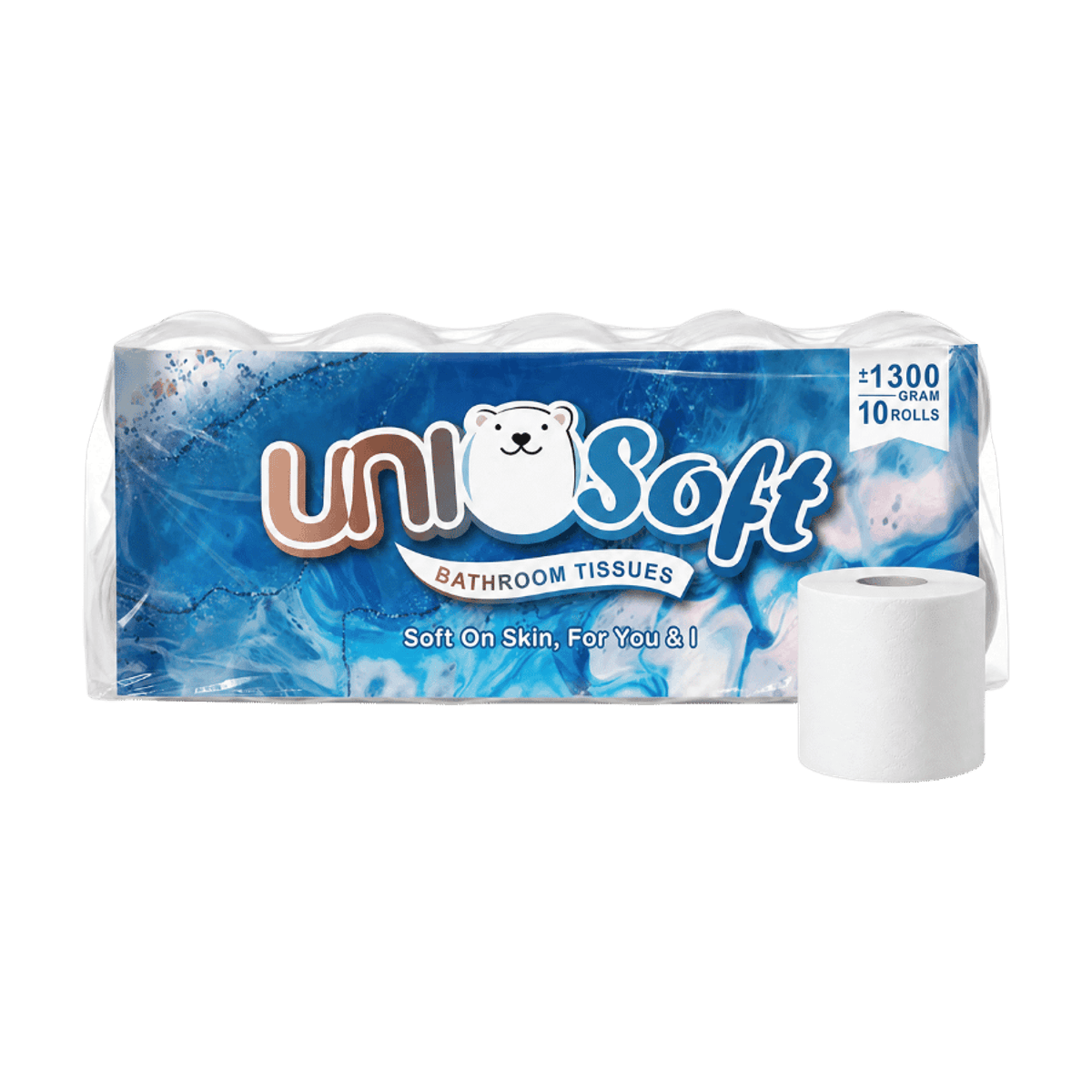 Unisoft — 3-ply toilet roll, single