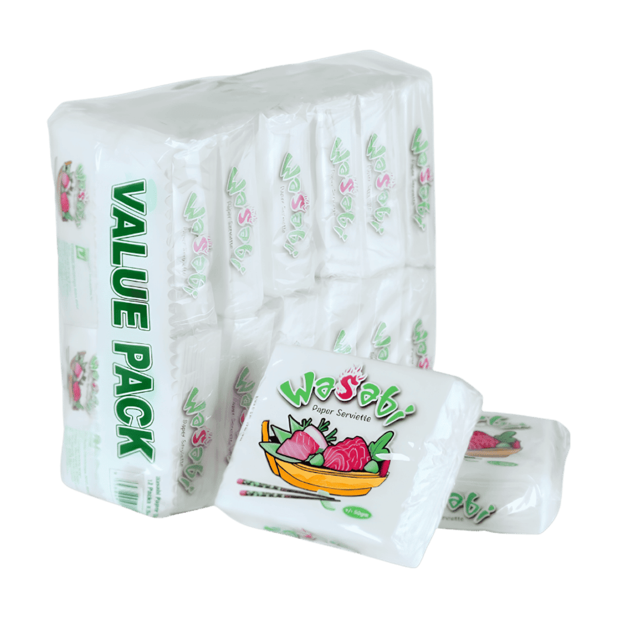 Wasabi — 50gm serviette, 12-pack value case